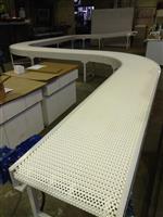 Конвейер с модульной лентой для пельменей