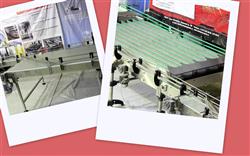 Конвейерная система с накопительными столами